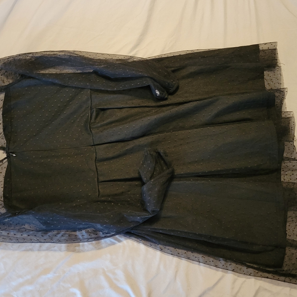 Elegant Black Tulle Dress